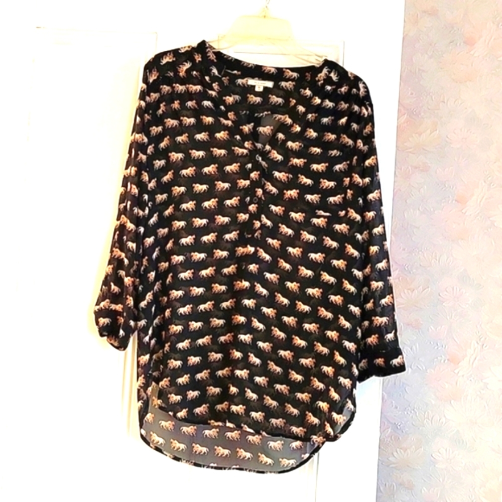 Pleione Horses Design Women's Top - S